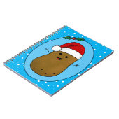Prettig kerstfeest Aardappel Notitieboek (Linkerzijde)