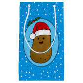 Prettig kerstfeest Aardappel Persoonlijk Klein Cadeauzakje (Voorkant)