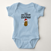 Prettig kerstfeest Aardappel Romper (Voorkant)