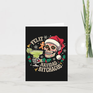 Prettig Kerstfeest Achos Grappige Schedel Spaanse Kaart
