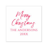 Prettig kerstfeest Achternaam Stempels (Design)