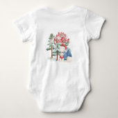 Prettig kerstfeest Adorable vakantiedesign Romper (Achterkant)
