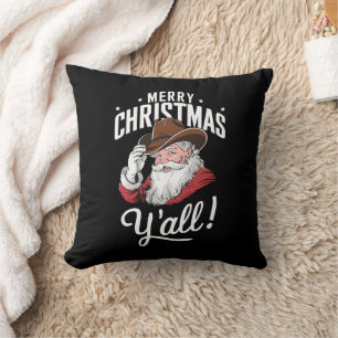 Prettig kerstfeest allemaal Country Cowboy Kerstma Kussen