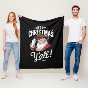 Prettig kerstfeest allemaal Landelijke Cowboy Kers Fleece Deken
