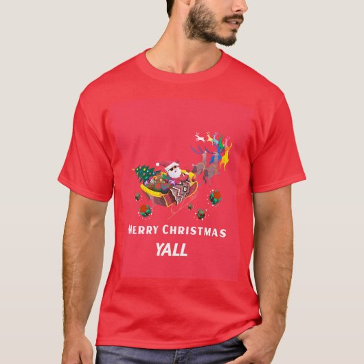Prettig kerstfeest allemaal t-shirt (Voorkant)