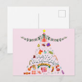 Prettig kerstfeest Alles Kerstboom Briefkaart (Voorkant / Achterkant)