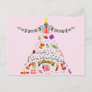 Prettig kerstfeest Alles Kerstboom Briefkaart