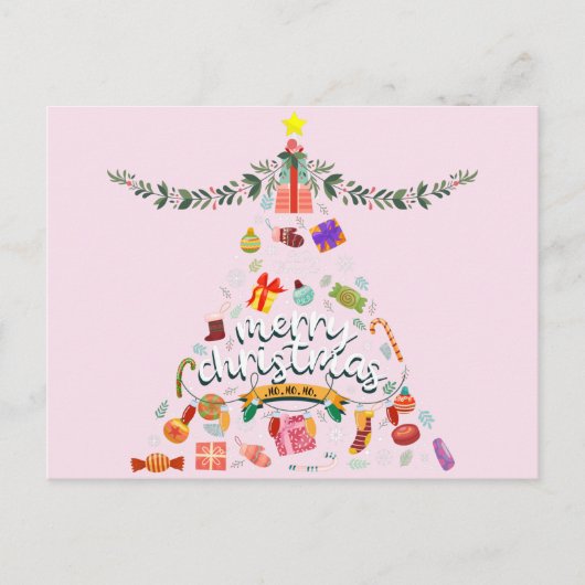 Prettig kerstfeest Alles Kerstboom Briefkaart (Voorkant)