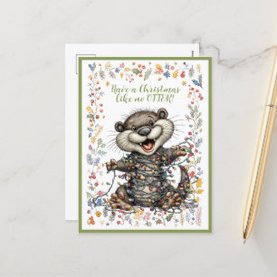 Prettig kerstfeest als geen andere OTTER! Feestdagenkaart
