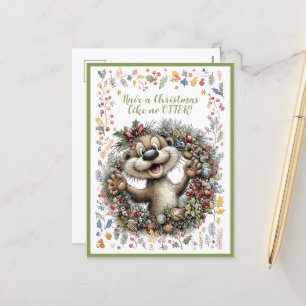 Prettig kerstfeest als geen andere OTTER! Feestdagenkaart
