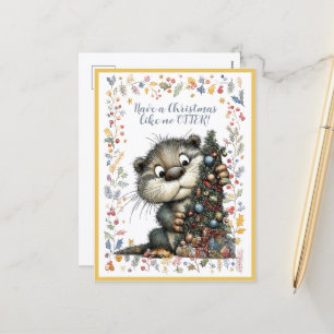 Prettig kerstfeest als geen OTTER! Feestdagenkaart