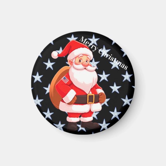PRETTIG KERSTFEEST AMERIKA MAGNEET (Voorkant)
