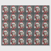Prettig kerstfeest Amerikaanse korthaar kat , Kers Cadeaupapier (Vlak)