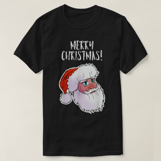 Prettig kerstfeest! Anime kerstman T-shirt (Design voorkant)