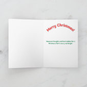 Prettig kerstfeest - Arctische Vos Cadeaubon Kaart (Binnen)