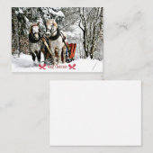 Prettig kerstfeest! Arrenslee in de provincie Notitiekaartje (Voorkant / Achterkant)