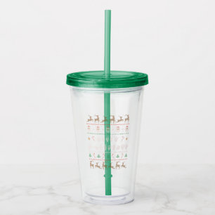 Prettig kerstfeest - ASL Amerikaanse Gebarentaal I Acryl Drinkbeker