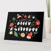 Prettig kerstfeest - ASL Amerikaanse Gebarentaal I Kaart (Voorkant)