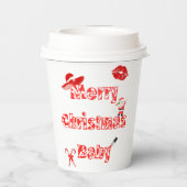 Prettig kerstfeest baby papieren bekers (Achterkant)