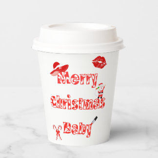 Prettig kerstfeest baby papieren bekers
