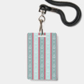 Prettig kerstfeest badge (Voorzijde met lanyard)