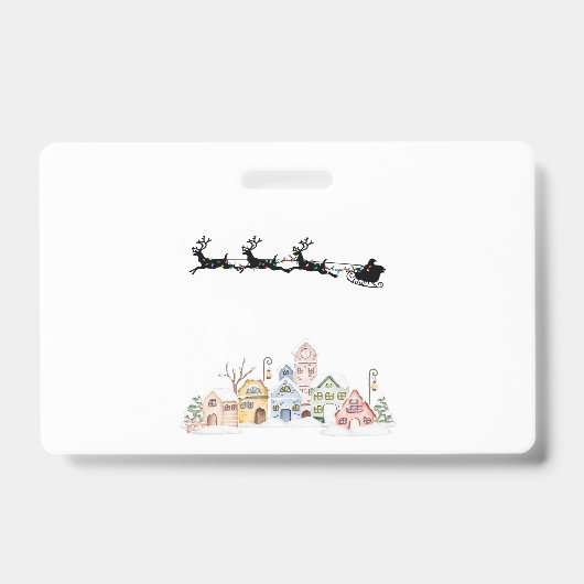 Prettig kerstfeest badge (Voorzijde)