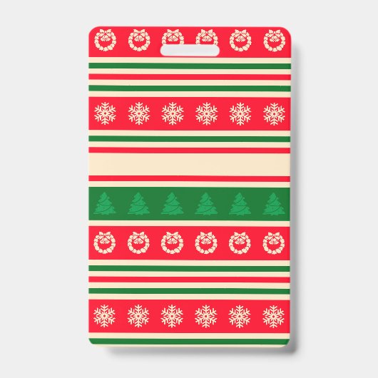 Prettig kerstfeest badge (Voorzijde)