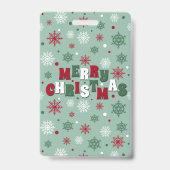 Prettig kerstfeest badge (Achterkant)