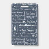 Prettig kerstfeest badge (Achterkant)