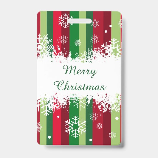 Prettig kerstfeest badge (Voorzijde)