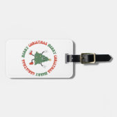 Prettig kerstfeest bagagelabel (Voorkant horizontaal)