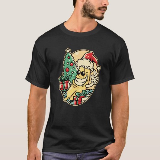 Prettig kerstfeest Banaan T-shirt (Voorkant)