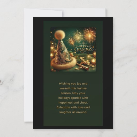 prettig kerstfeest bedankkaart (Achterkant)