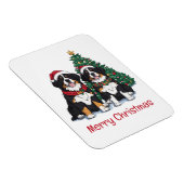 Prettig kerstfeest Berner Sennenhonden Magneet (Rechterzijde)