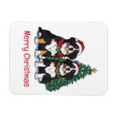 Prettig kerstfeest Berner Sennenhonden Magneet (Horizontaal)