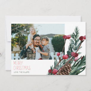Prettig kerstfeest Besjes & Denneappel Fotokaart Kaart