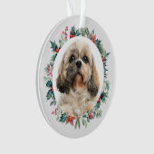 Prettig kerstfeest Bessen Persoonlijke foto van hu Ornament (voorkant)