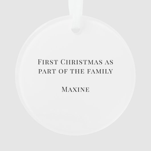 Prettig kerstfeest Bessen Persoonlijke foto van hu Ornament (achterkant)
