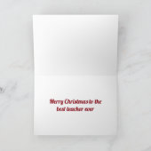 ****PRETTIG KERSTFEEST**** BESTE ***LERAARES*** Oo Kaart (Binnen)