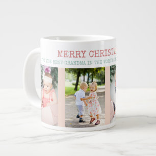 Prettig kerstfeest Beste oma in de wereld 4 foto Grote Koffiekop