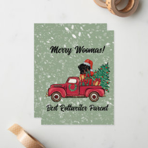 Prettig Kerstfeest! Beste Rottweiler Moeder Persoo Notitiekaartje