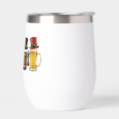Prettig kerstfeest Bier drinkende kerstman Bierlie (Links)
