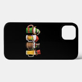 Prettig kerstfeest Bier drinkende kerstman Bierlie Case-Mate iPhone Case (Achterkant (horizontaal))