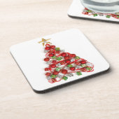 Prettig kerstfeest bier onderzetter (Linkerzijde)