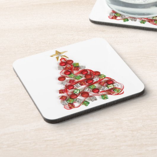 Prettig kerstfeest bier onderzetter (Linkerzijde)