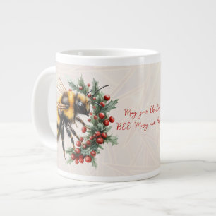 Prettig Kerstfeest, bij en blij Grote Koffiekop