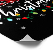 Prettig kerstfeest bijpassende gezins pyjama's Ker Poster (Hoek)