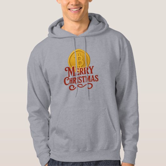Prettig kerstfeest Bitcoin-trui Hoodie (Voorkant)