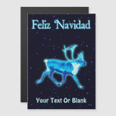 Prettig Kerstfeest - Blauwe Kariboe (Rendier) (Voorkant / Achterkant)