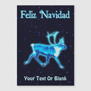 Prettig Kerstfeest - Blauwe Kariboe (Rendier)